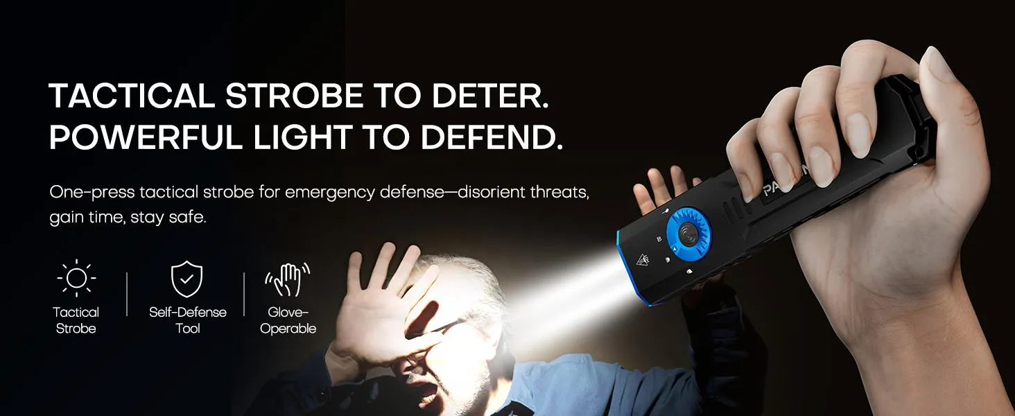 NEW PASIION ZL3 Pro Rechargeable EDC Flashlight 1500 Lumens,Flat Tactical Flashlights with Green Light and U V,Dual-Switches Small Flash Light with Digital Display,Waterproof Light for Home,Outdoor,and Emergency Use