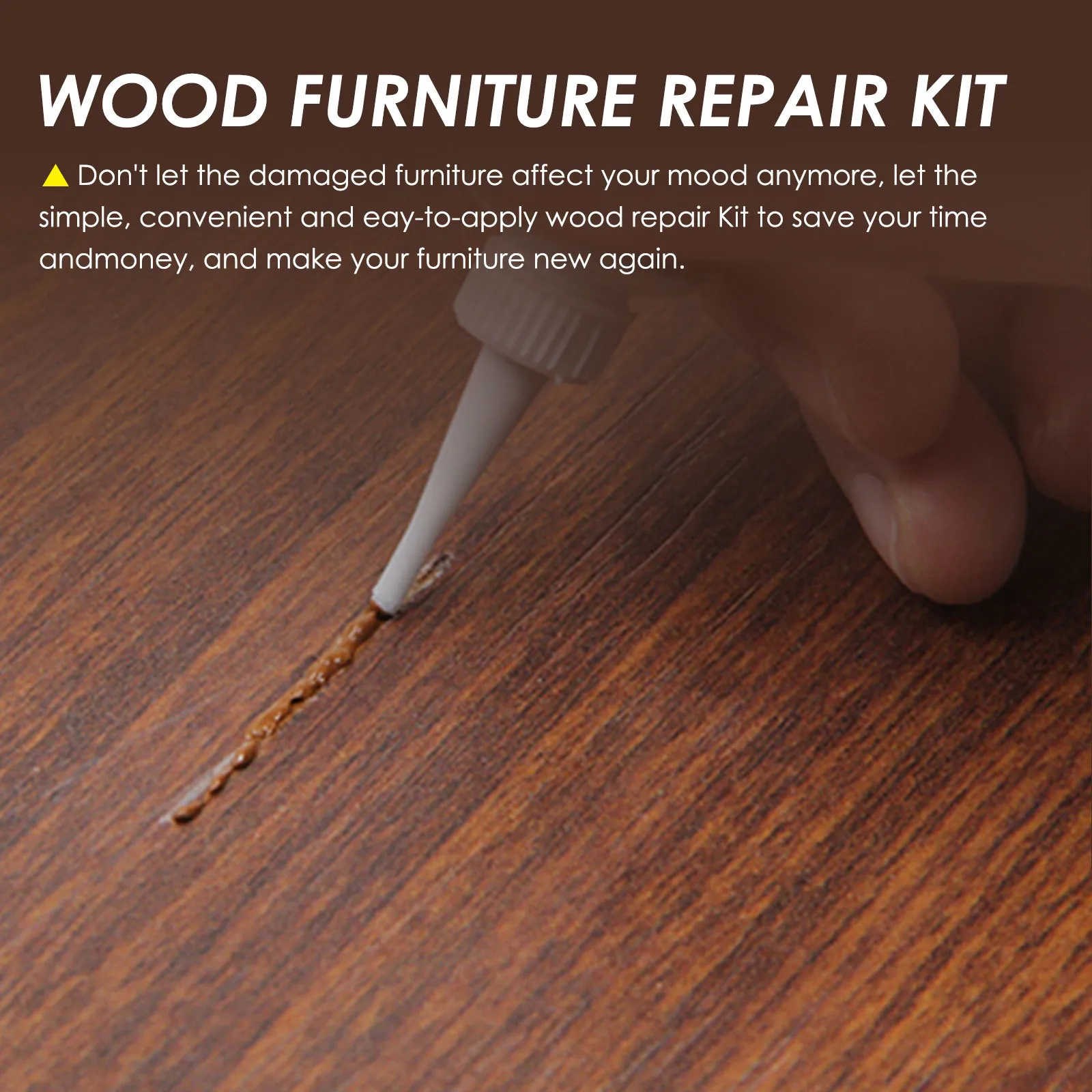 DIY repair of minor damage on wooden household furniture